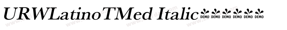 URWLatinoTMed Italic字体转换